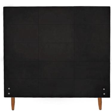 Imagem de Cabeceira Larissa De 1 Mt Para Colchão Solteiro-Suede Preto