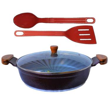 Imagem de Frigideira Cereja Antiaderente em Cerâmica Talher 03 AM 30cm