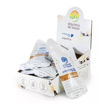 Imagem de Palatinose Isomaltulose gel Sabor Baunilha Energia Estável Fácil Absorção Caixa Vanilla 15 Sachês de 60mL Alquimia da Saúde