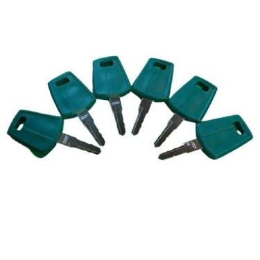 Imagem de Pacote com 6, 24 chaves de ignição C001 VOE11444208 11444208 para carregador de rodas de escavadeira Volvo L180F L60F L70F