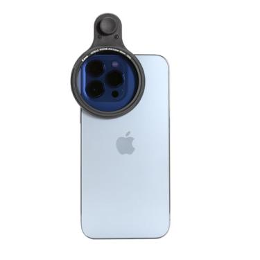 Imagem de Kase Clipe magnético de 58 mm em névoa preta 1/4 CPL kit de filtros polarizador preto difusão 1/4 filtro para iPhone 15 14 13 12 11 Pro Max smartphone Android