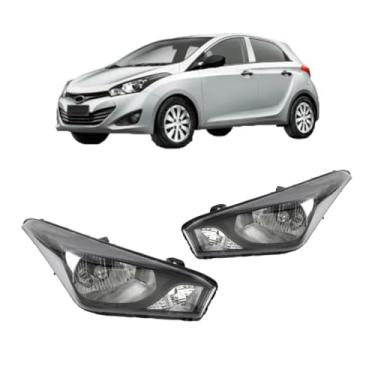 Imagem de Farol Hb20 2016 a 2019 S/Drl Máscara Negra (Lado Esquerdo)