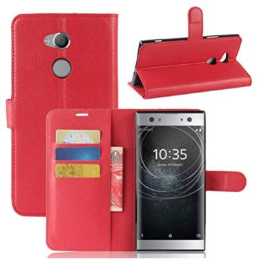Imagem de Capa para SONY Xperia XA2 Ultra Leather Stand Wallet Flip Case para SONY Xperia XA2 Ultra capa de proteção de telefone A capa com design simplificado
