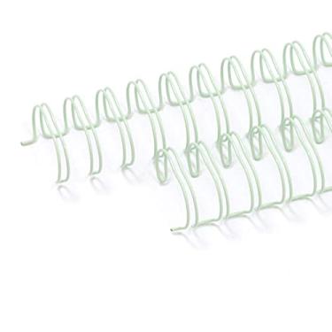 Imagem de Craftelier - Kit de 2 argolas duplas em espiral para encadernar álbuns, cadernos, agendas ou calendários, ideal para projetos de scrapbooking e trabalhos manuais, Ø 2,54 cm (1 polegadas) - cor verde