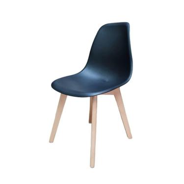 Imagem de Cadeira para Sala de Jantar Eames Pp Wood Preto