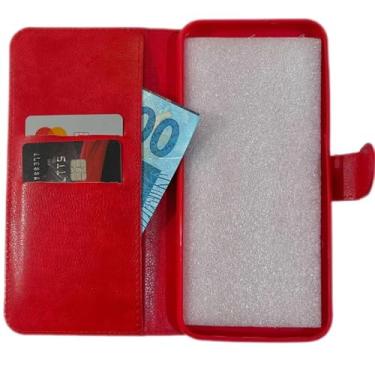 Imagem de Capinha Carteira para Samsung M55 Vermelho