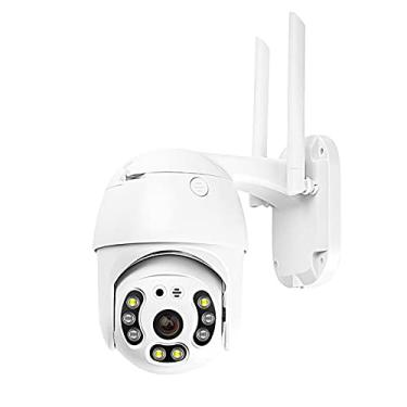 Imagem de Daseey Câmera Dome PTZ HD sem fio 1080P 2.0MP IP WiFi Câmera de segurança IR-CUT colorida visão noturna externa à prova d'água IP66 P2P Telefone APP Controle Detecção de movimento para segurança