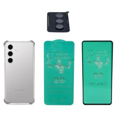 Imagem de Kit Capa + Pelicula + Cam + Traseira Para Galaxy S24+ Plus - Mustangsh