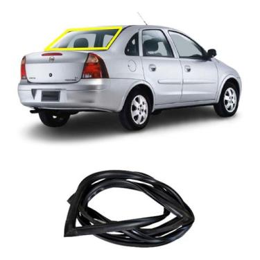 Imagem de Borracha Vidro Traseiro Vigia Corsa Sedan 2002 Em Diante - Disk Bor