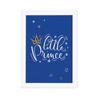 Imagem de Quadro para Quarto de Bebê Pequeno Principe Moldura Branca - Quartinho