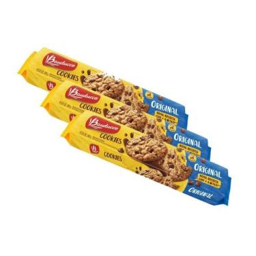 Imagem de Biscoito Cookies De Chocolate Bauducco Kit 3 - Geral