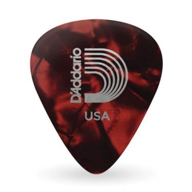 Imagem de Palheta Celulóide Perolada Vermelha Leve D Addario 1CRP2-10 - D ADDARI