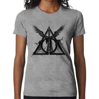 Imagem de Baby Look The Tale of the Three Brothers - Foca na Moda, Cinza, P