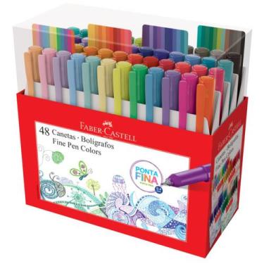 Imagem de Caneta Fine Pen FABER CASTELL Hidrografica 48 Cores 0.4mm - Faber-Cast