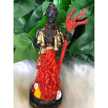 Imagem de Orixás Exu 15cm em resina(fábricação própria) - Empório decoração 