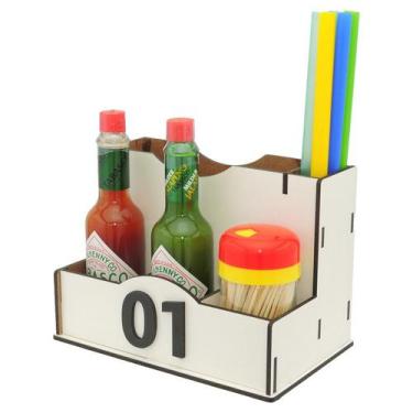 Imagem de 50 Porta Molhos Pimenta Guardanapo Canudos Temperos Pizzaria Branco - 