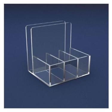 Imagem de Porta Guardanapos Sachê Acrílico Cristal Bar Mesa Cozinha - AGV Criaçõ