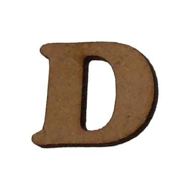 Imagem de Kit 10 Letras D Mdf 3mm por 2,5cm de Altura Laser Mdf Madeira - ATACAD