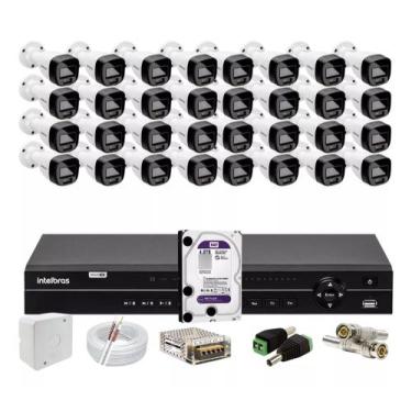 Imagem de Kit Intelbras 32 Vhd 1120b Full Color,dvr 32ch Mhdx 1232 4tb