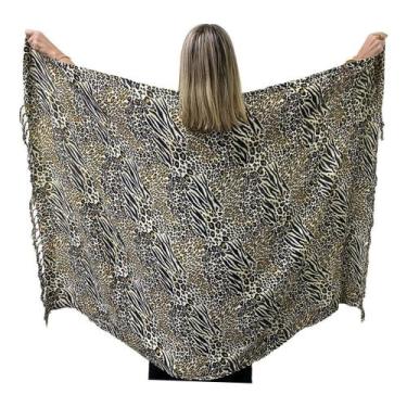 Imagem de Canga De Praia Estampa Oncinha 100% Viscose Animal Print - Vitrine Ver