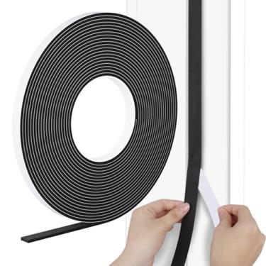Imagem de KAIYUER Fita Adesiva Forte para Vedação de Portas, 1/2" de Largurax1/8 De" de Espessura, Fita Isolante de Espuma, Espuma para Ar Condicionado, Janela À Prova de Som e Intempéries, (1/2 Pol X 1/8 Pol X