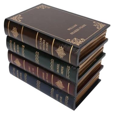 Imagem de Caixa de Armazenamento de Jóias Em Forma de Livro Antigo para Decoração de Casa Adereços Estante de Escritório Ornamentos