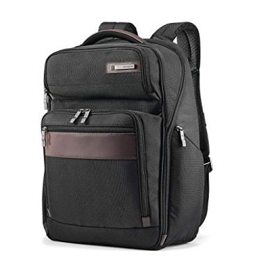 Imagem de Samsonite Mochila Kombi Business, Preto/Marrom, 17.5 x 12 x 7-Inch, Mochila de negócios Kombi