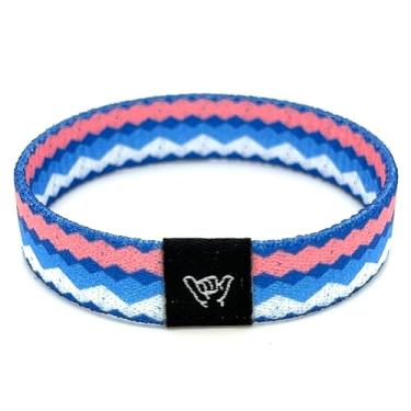 Imagem de Hang Loose Bands - Pulseira Southwestern para homens, mulheres e adolescentes - Estampa tribal confortável e Boho - Pulseira reversível estilo ocidental, Medium: 7.5" (for large wrists), Material de