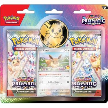 Imagem de Pokémon: Pacote de Boosters Cartas Colecionáveis - Scarlet & Violet - Prismatic Evolutions (2 Unidades)