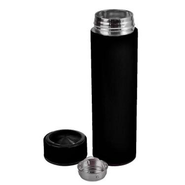 Imagem de Garrafa Térmica Inox 500ml Quente Frio Tampa Preto Nº6