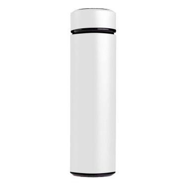 Imagem de Garrafa Térmica Inox 500ml Quente Frio Tampa Branco Nº16