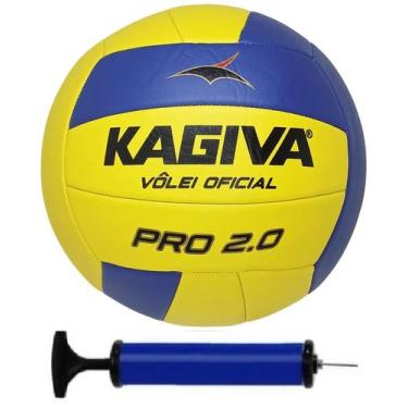 Imagem de Bola de Vôlei Kagiva Pro 2.0 - Vôlei Oficial + Bomba de Ar