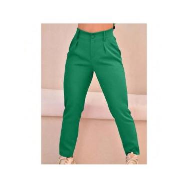 Imagem de Calça Feminina   Slim Com Anel  Alfaiataria Elegante Social e Casual -