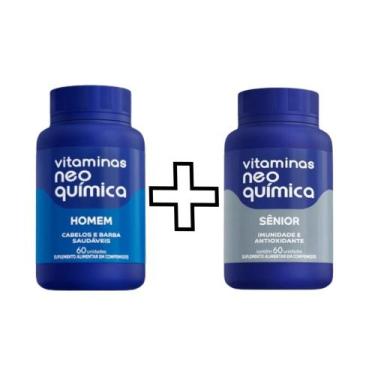 Imagem de Vitaminas Homem 60 cpr + Sênior 60 cpr - Neo Quimica