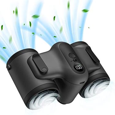 Imagem de ICEBIRDS Ventilador de clipe de cintura portátil novo cinto pessoal e ventilador de corpo ao ar livre, ventilador de pescoço suspenso alimentado por bateria recarregável, fluxo de ar super forte, 3