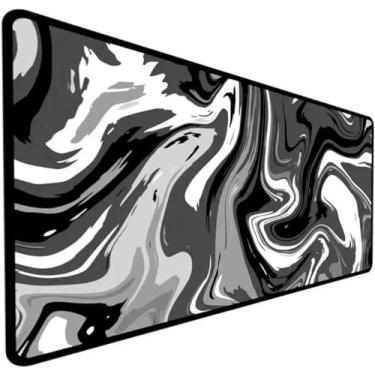 Imagem de Mouse Pad Gamer Extra Grande Speed Anti Derrapante Profissional Desk Pad Large Wide 90x40 - Abstrato Abstract Cinza
