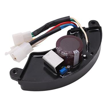 Imagem de Regulador de Tensão do Gerador AVR Dos Fios 3 de Fase 8, Regulador de Tensão de 5-7,5kW Com Excelente Capacitor, Concha e Componentes ABS para Durabilidade a Longo Prazo,