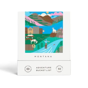 Imagem de Reach International Outfitters Montana Adventure Bucket List: 50 Scratch-Off Cards for Outdoor Activities, Tourist Attractions, and Road Trips - Perfect Travel Gift and Guide for Exploring Montana