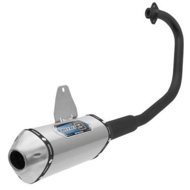 Imagem de Escapamento Esportivo Pro Tork Mini 3 Curva Preta Titan 150 Sport 2005