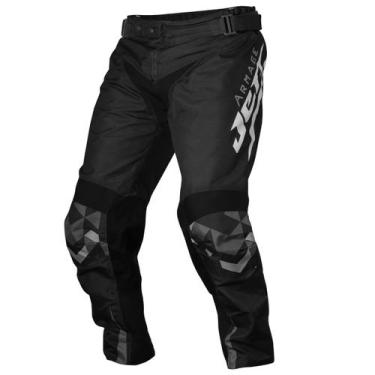 Imagem de Calça Infantil Motocross Trilha Enduro Jett Armage 2022, Preto, Branco