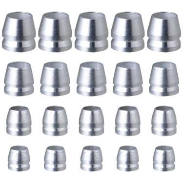 Imagem de 20 peças de alça redonda de segurança cunhas machado mão metal cunha martelo cabo de aço cunha cabo cabo cunha cabo cunha kit para machado garra martelo trenó (0,47/0,55 polegadas/0,63 polegadas/0,7