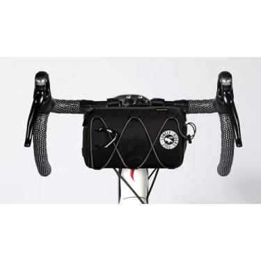 Imagem de ULAC Bolsa para guidão de bicicleta NEO PORTER COURSIER GT Pro, impermeável, para bicicleta de estrada, mountain bike, viagem de ciclismo (ônix, 3,8 L)