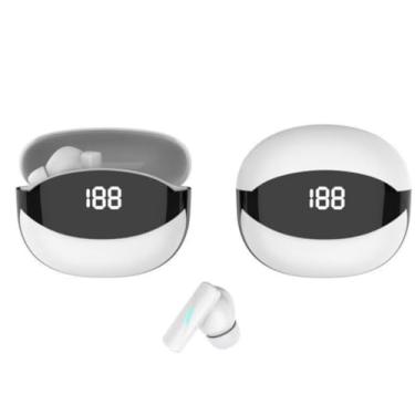 Imagem de Fones de ouvido mate 80 preto intra-auriculares para jogos Fones de ouvido sem fio (branco)
