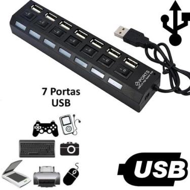 Imagem de Hub Usb 2.0 Portátil Com Led Indicador - Lippin