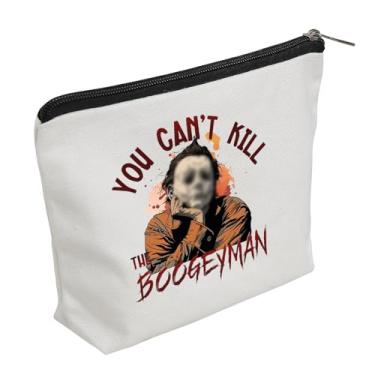 Imagem de WZJHCL Michael Bolsa de Maquiagem Bolsa de Armazenamento Noturna de Terror Bolsa Bolsa de Armazenamento para Amantes de Filmes de Terror Kit de Sobrevivência Serial Killers (Boogeyman)