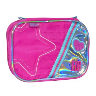Imagem de Estojo Rebecca Bonbon Box Crinkle Escolar 36 El�sticos Detalhes Hologr�ficos (Rosa)