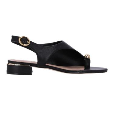 Imagem de Sandália Luz da Lua Aplique Salto Baixo