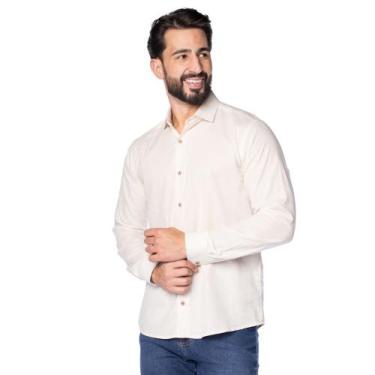 Imagem de Camisa Masculina Amil Comfort Off White, Off white, 4