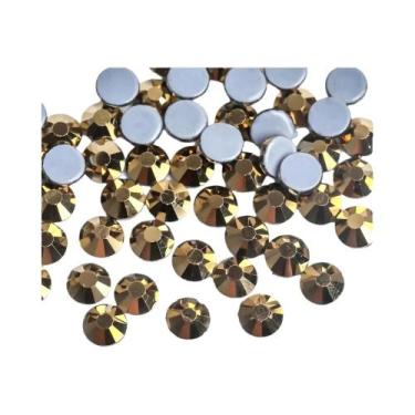 Imagem de Strass Termocolante DMC Cor Verde Vulcão Hot Fix Cristal Para Costura 