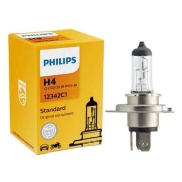 Imagem de Lâmpada H4 12V 60/55W Philips Standard 12342C1 Único